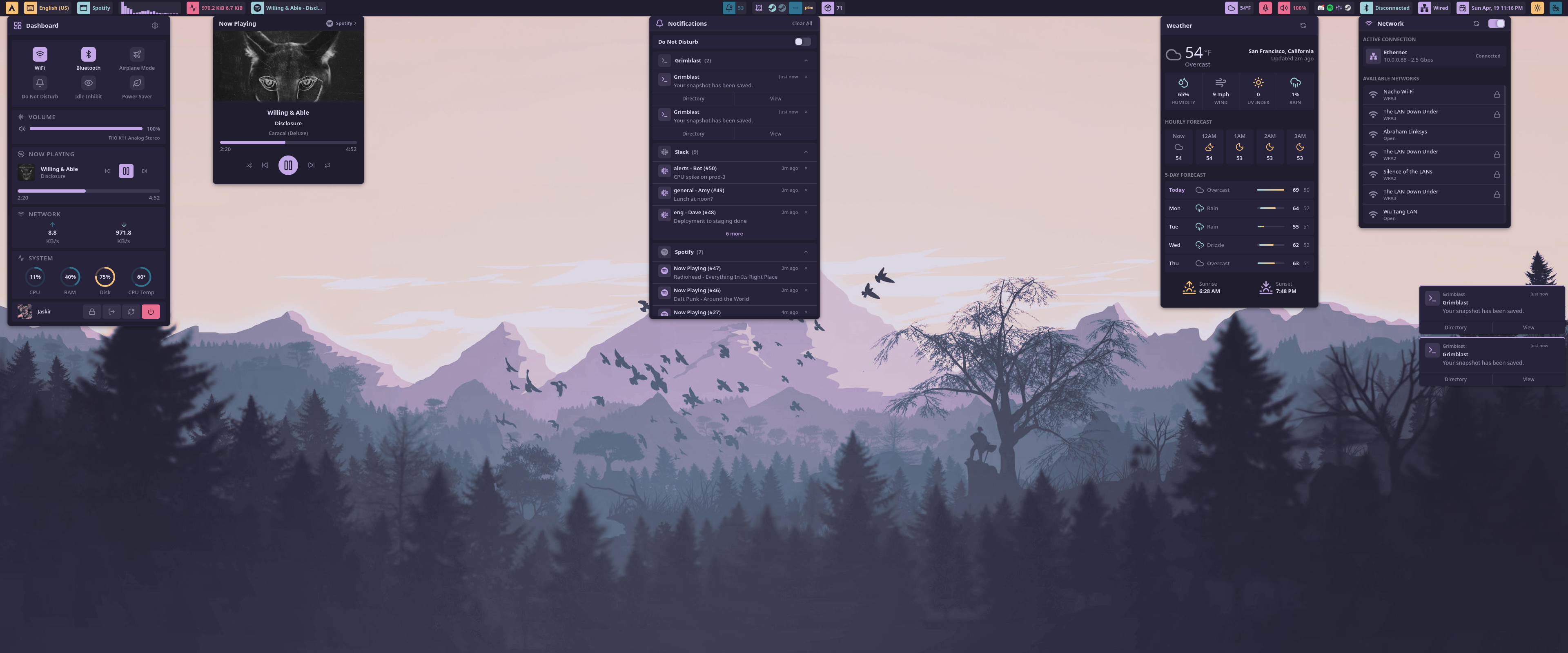 Wayle desktop shell